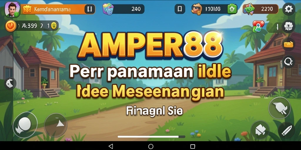 Tampilan gameplay AMPER88 yang menarik dan menghibur saat bermain Idle.
