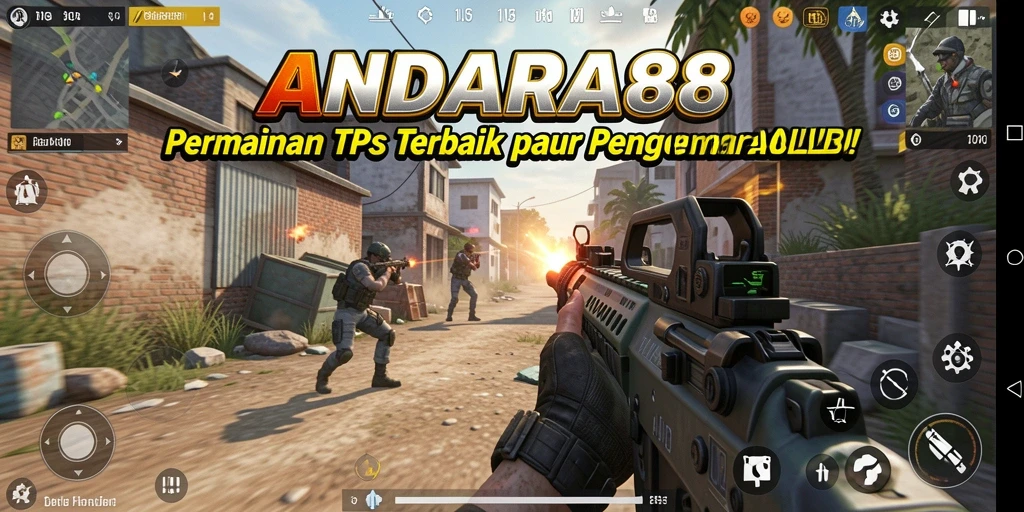 Tampilan menegangkan dalam pertempuran game TPS ANDARA88.