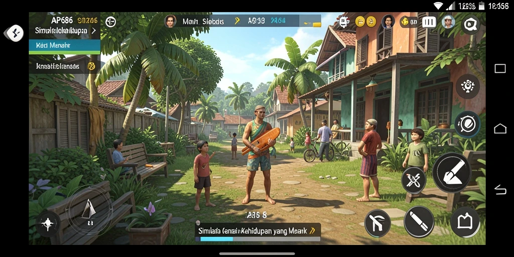 Gameplay AP686 yang menarik dan mendebarkan dalam simulasi kehidupan.