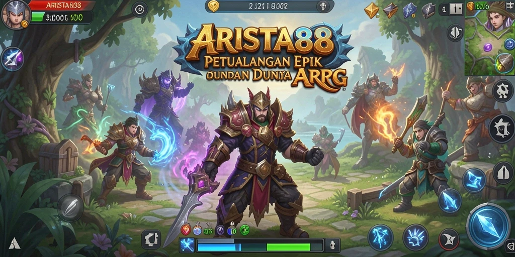 Gameplay seru dalam ARISTA88 dengan pertarungan dinamis.