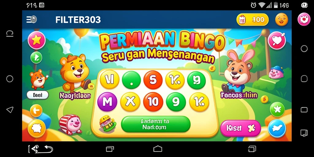 Tampilan gameplay Bingo yang seru dan interaktif di FILTER303.