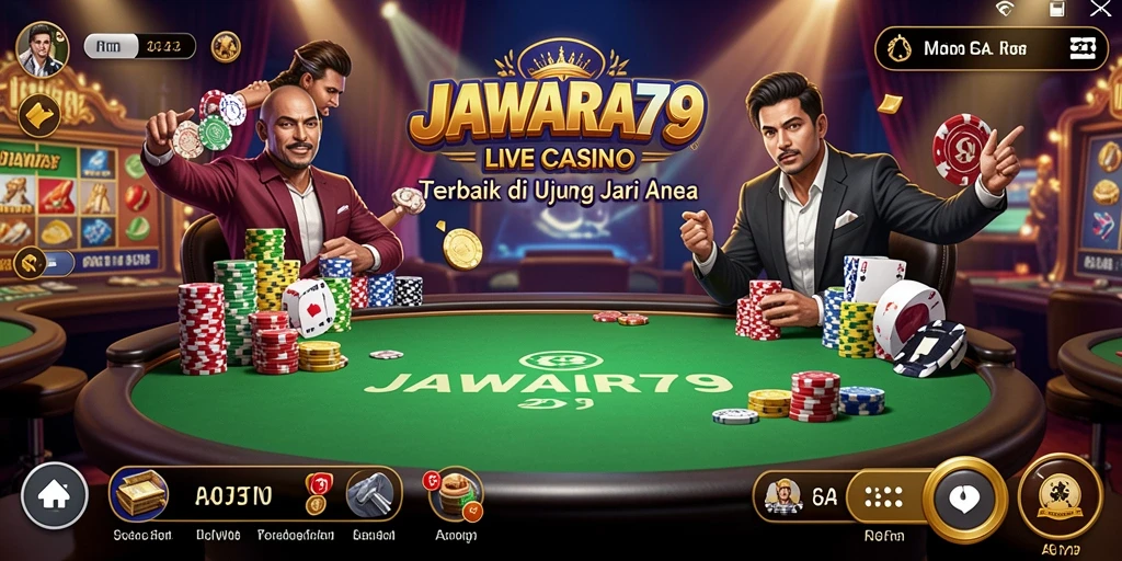 Tampilan gameplay Live Casino yang menegangkan dan interaktif.