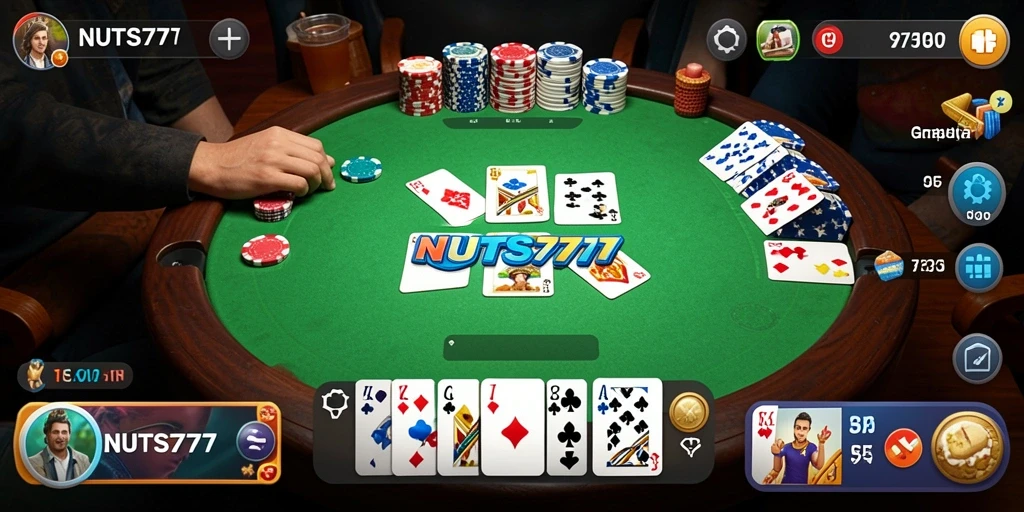 Tampilan menarik dari gameplay Gaple di NUTS777.