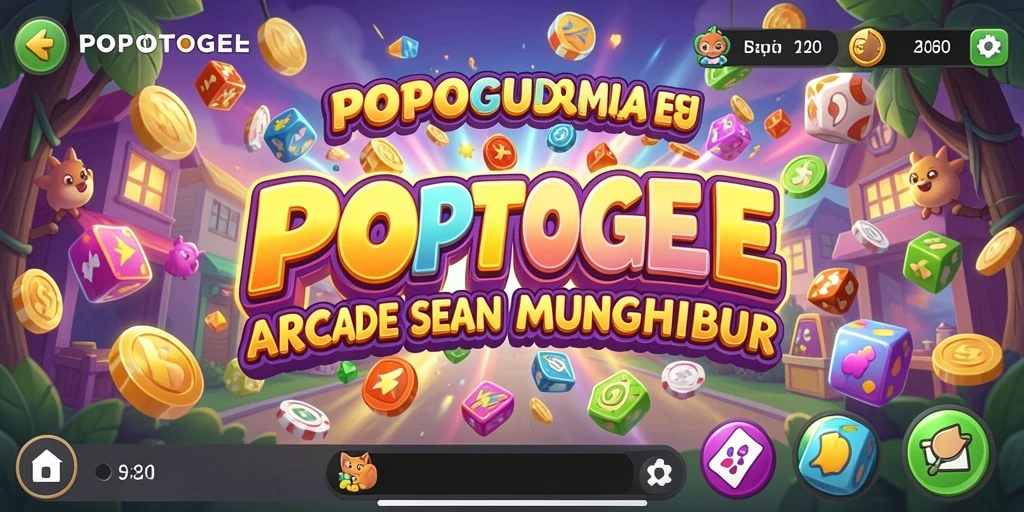 Tampilan gameplay seru di POPOTOGEL dengan berbagai rintangan menarik.