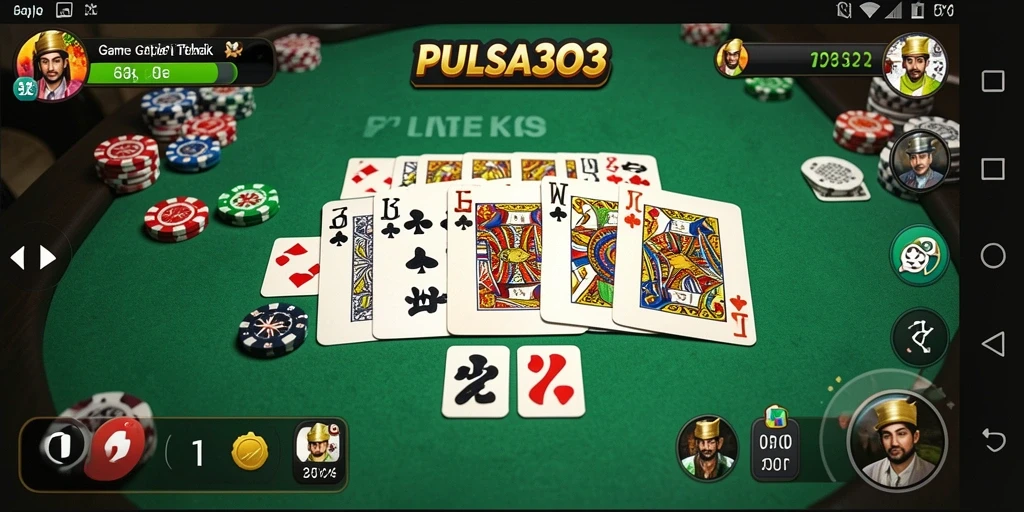 Gameplay seru Gaple di PULSA303 dengan teman-teman.