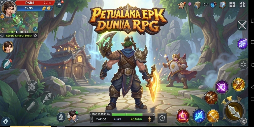 Tangkapan layar R6R6 menampilkan pertarungan epik dalam dunia RPG yang kaya.