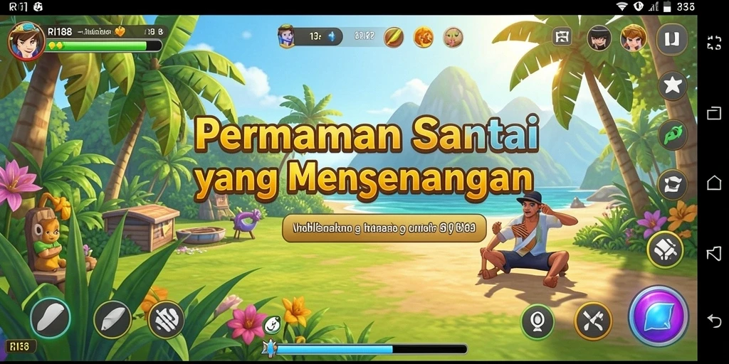 Screenshot dari gameplay RI188 yang menyenangkan dan santai.