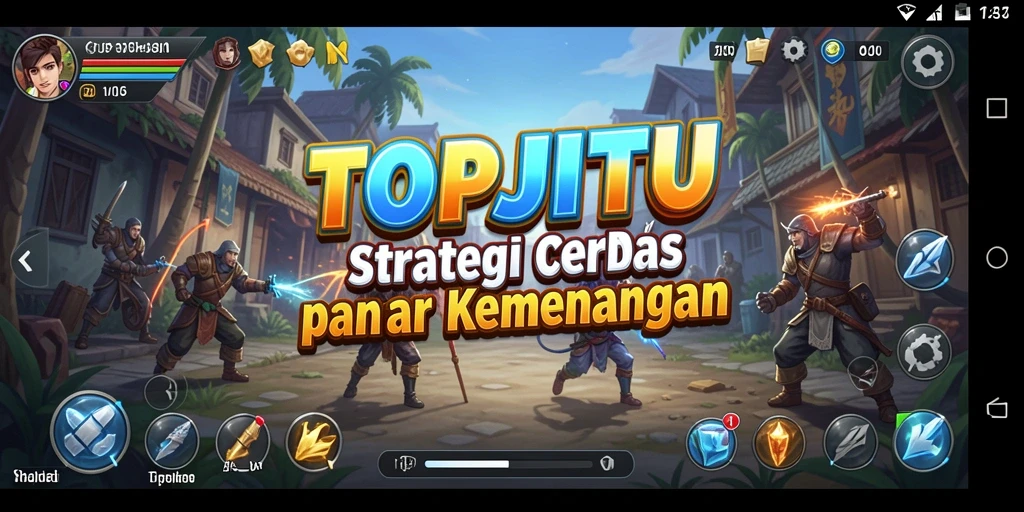 Gameplay strategi seru dalam TOPJITU dengan berbagai tantangan taktis.